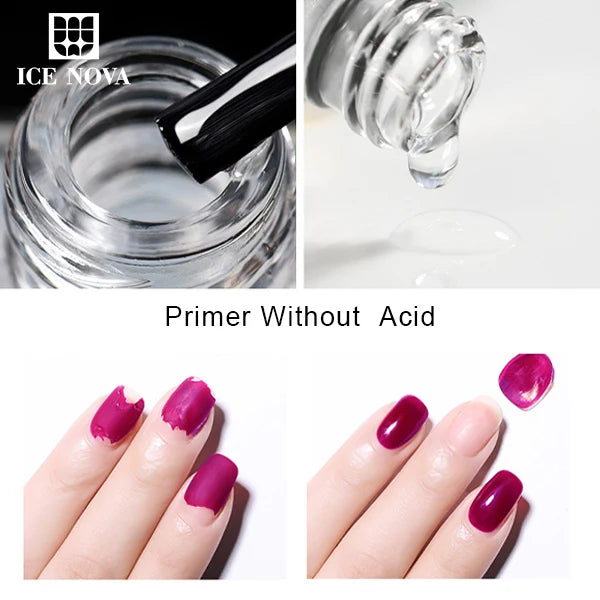 Wholesale High Quality Transparent 1kg Natural Eco-friendly Own Brand Acid Free Primer Nail Polish Uv Nail Polish Nail Supplies