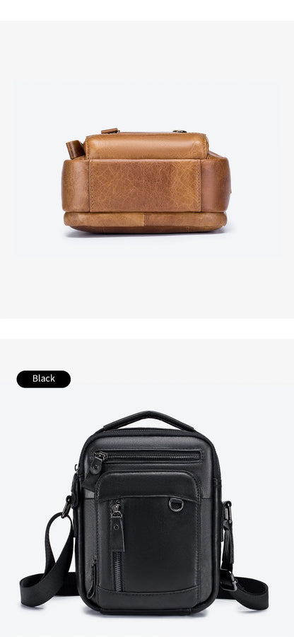 Brand 100% Genuine Leather Men's Shoulder Bags Messenger Bag for Men Crossbody Bags new Small Man Designer Handbag Bolso Male