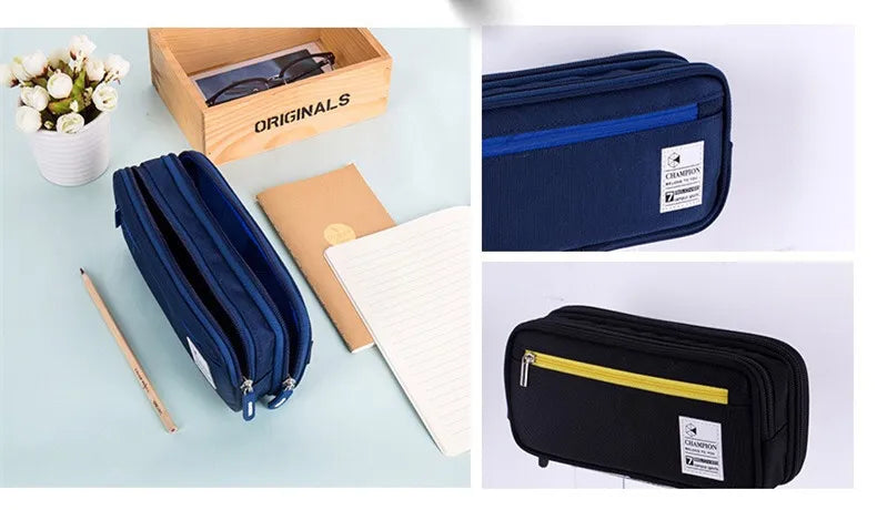Large Capacity Pencil Case Stationery Cute Boys Girls Gift Pen Bag Pen Box Pencil Cases Storage Student School Office Supplies