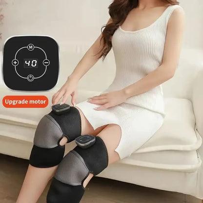 Cordless Knee Massager Shoulder Brace With Heat 3-In-1 Heated Knee Elbow Shoulder Brace Wrap Knee Massager Heat and Vibration