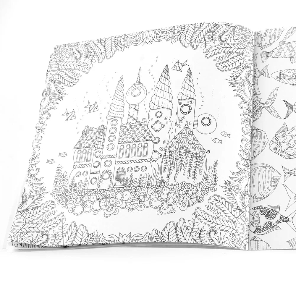 Livre pour enfants Graffiti Coloring Book Peinture English Books Zen Mandalas