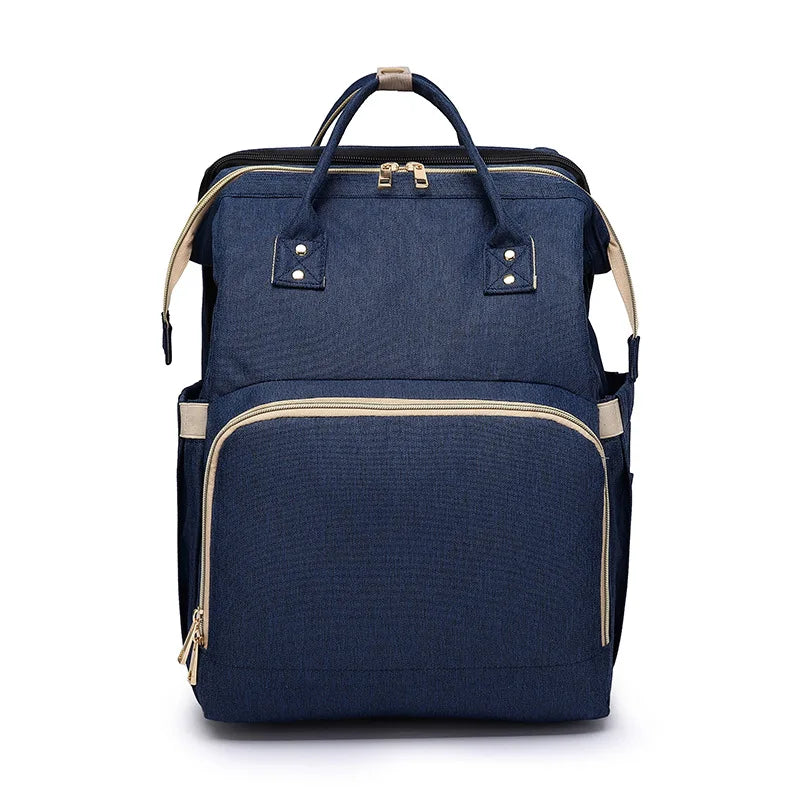 Mummy Maternity Nappy Bag Large Capacity Portable Folding Travel Beds Baby Stuff Mommy Bag Women Outdoor Stroller Backpack