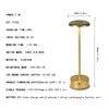 Aluminum alloy rechargeable hotel  living room  bedroom  bedside lamp warm and romantic modern industrial style LED night light