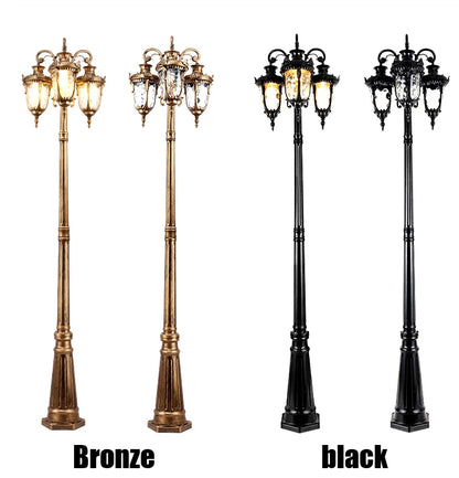 (H≈2.3M)Garden Lights Street Lights Lawn Flowers Park Lights Waterproof Outdoor Villa High Pole Lights Landscape