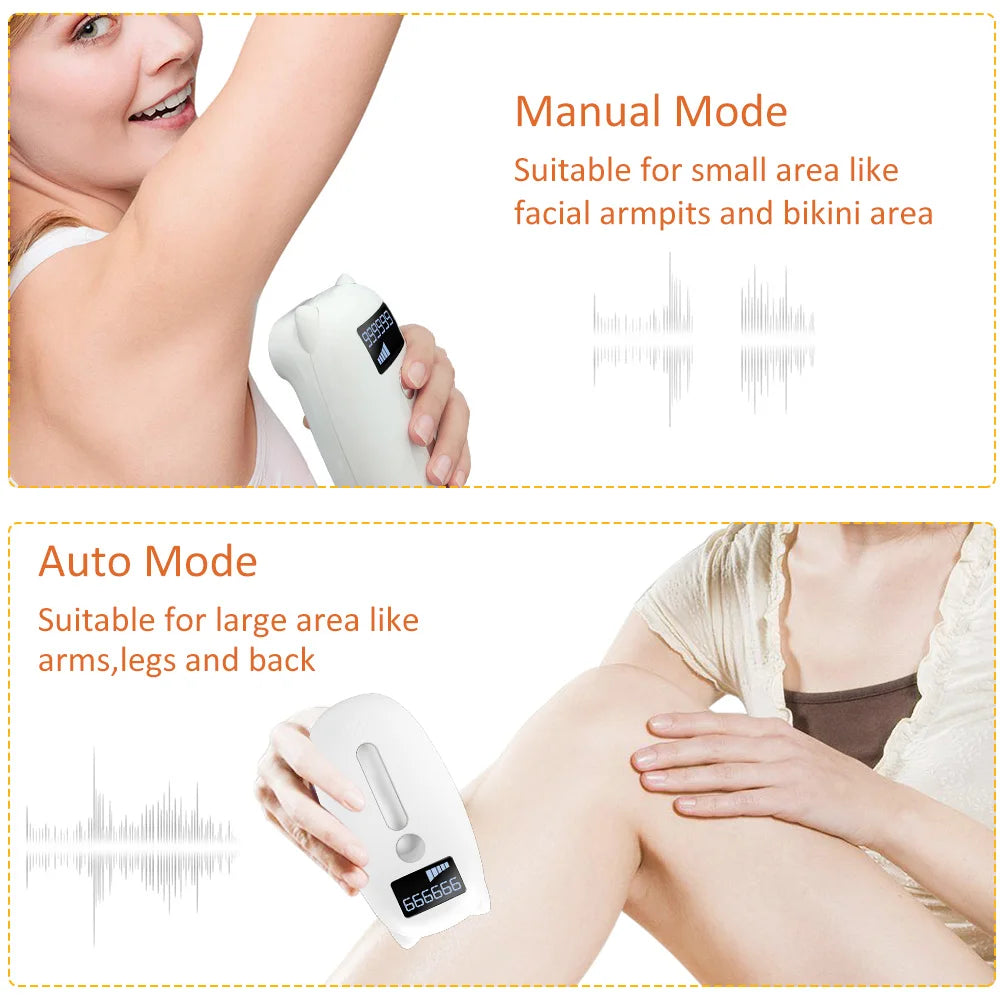 IPL Laser Epilator for Women Home Use Permanent Hair Removal Electric Painless Threading Whole Body Hair Remover Depilatory