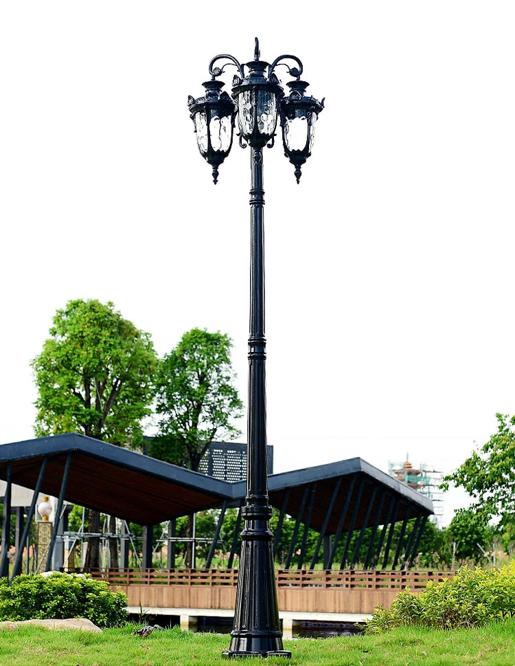 (H≈2.3M)Garden Lights Street Lights Lawn Flowers Park Lights Waterproof Outdoor Villa High Pole Lights Landscape