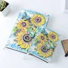 A5 Luxury European Retro Sunflower Journal Note Book Notepad Unique Personalized Carved PU Leather Embossed Cover Notebooks