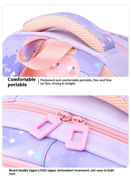 New Fashionable Waterproof Kindergarten Backpack Cute Boy/Girl Design Grade 2 Size Spine Protecting Zipper Closure Polyester