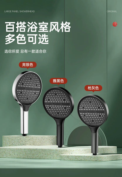 High Pressure 15cm Big Panel Shower Head 3 Modes Adjustable Showerheads with Hose Water Saving Spray Nozzle Bathroom Accessories