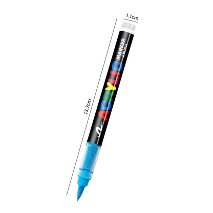 One direct liquid acrylic marker paint brush pen painting stone ceramic glass wood canvas making drawing graffiti coloring pen