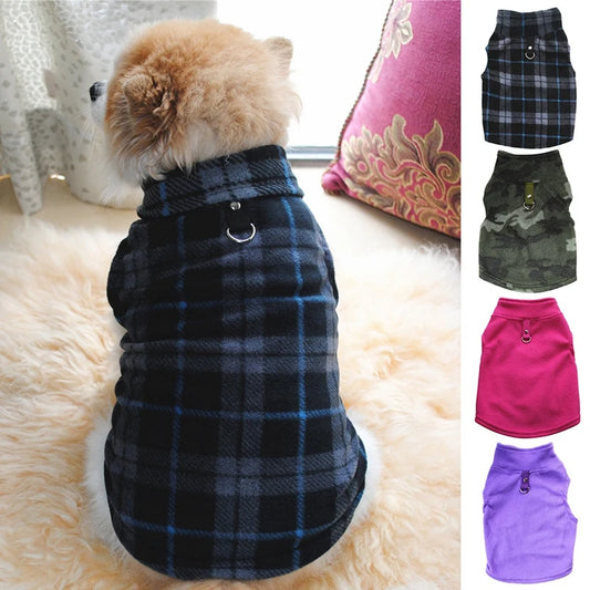 Pet Autumn Winter Warm European American Fleece Vest Costume Dog Cat Coat Waistcoat Puppy Fashion Jacket Breathable Clothes