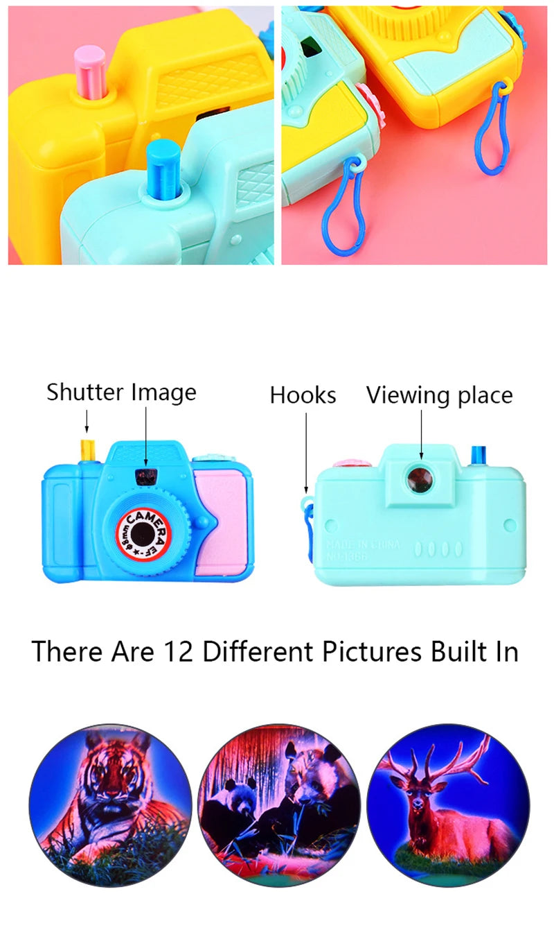 5pcs Mini Cartoon Animal Pattern Camera Toy Kids Birthday Party Favor Carnival Gift Boy Girl School Reward Goodie Filler