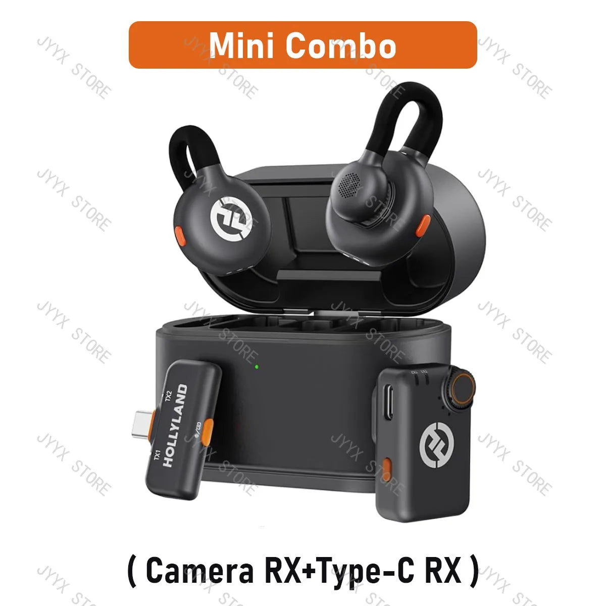 Hollyland Lark M2s Wireless Microphone System Noise Cancellation Lavalier Mic for iPhone Camera Android Video Vlog Interview