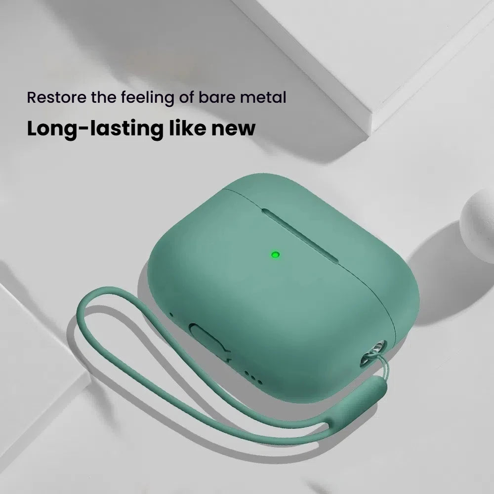 For AirPods Pro 2 Case Liquid Silicone Cover For AirPods Pro 2 2nd Pro2 2022 2023 Cases Sleeve With Cleaningr Pen Lanyard Funda