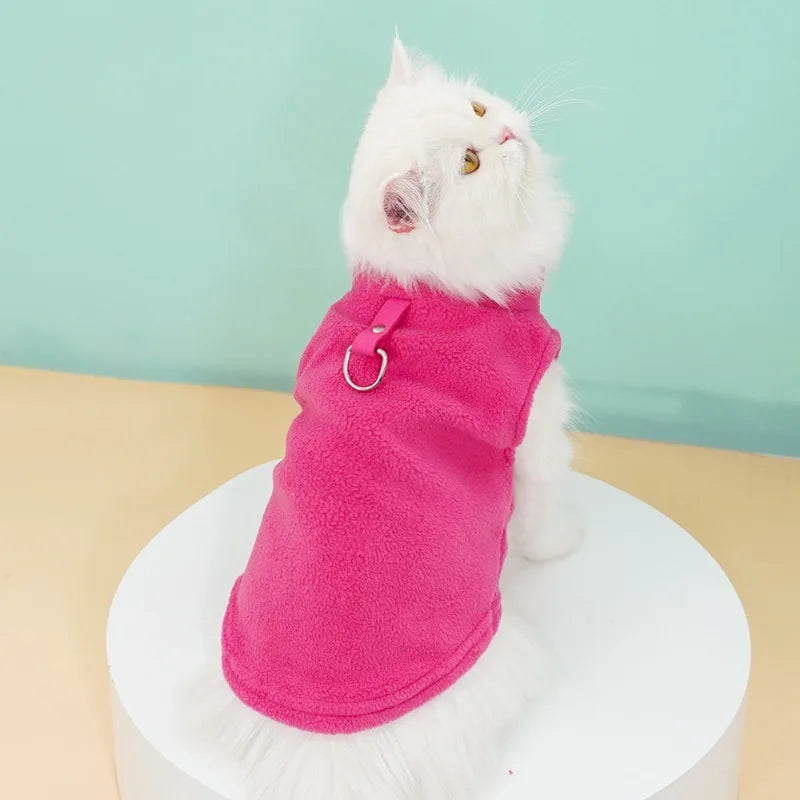 Soft Fleece Dog Clothes for Small Dogs Puppy Cats Vest Chihuahua Clothing French Bulldog Jacket Pug Coats Wholesale
