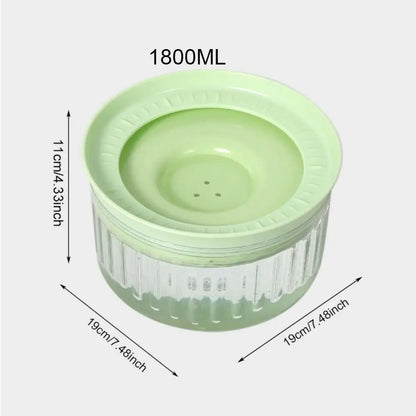 Large Capacity Pet Water Bowl Anti Splash Anti-tipping Pet Drinking Bowl Anti Wetting Mouth Detachable Automatic Dog Bowl