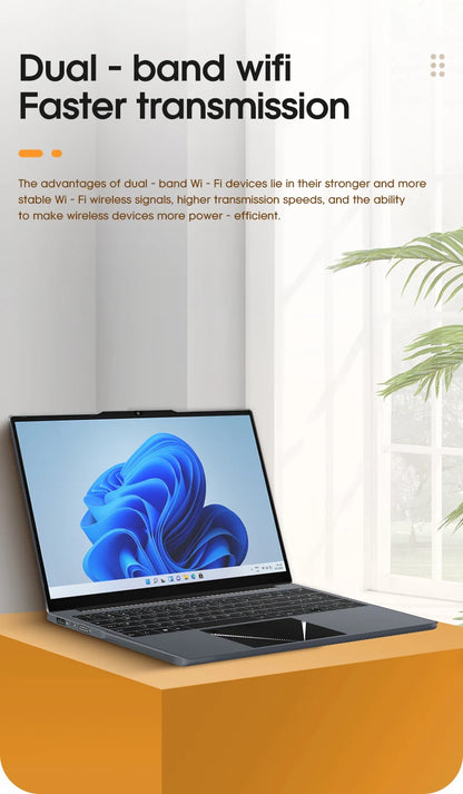 Laptop 15.6 Inch Intel N5095 Windows 10 Notebook Computer 16GB DDR4 512GB SSD 4000mAh Business Study Gaming Portable Laptop