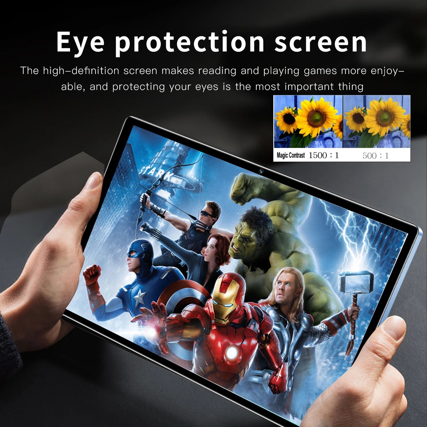 2024 Top selling 10.1-inch Tablet with 4GB RAM 64GB ROM, Android 11 System Tablet Song Player Global Version Tablet 5000 mAh