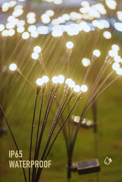 LED solar lawn lamp firefly lamp courtyard garden lawn camping decorative lamp waterproof wind-mounted lamp
