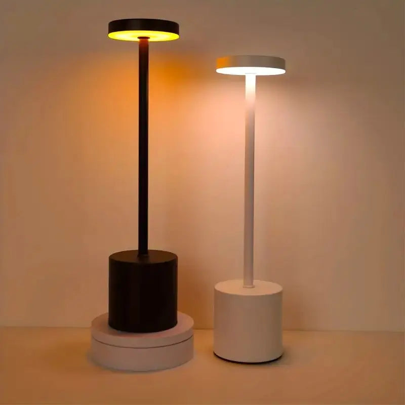 1/2PCS I-shaped Table Lamp Bar Table Lamp Retro Bedside Table Lamp Rechargeable LED Table Lamp with Touch Sensor 3 Colors