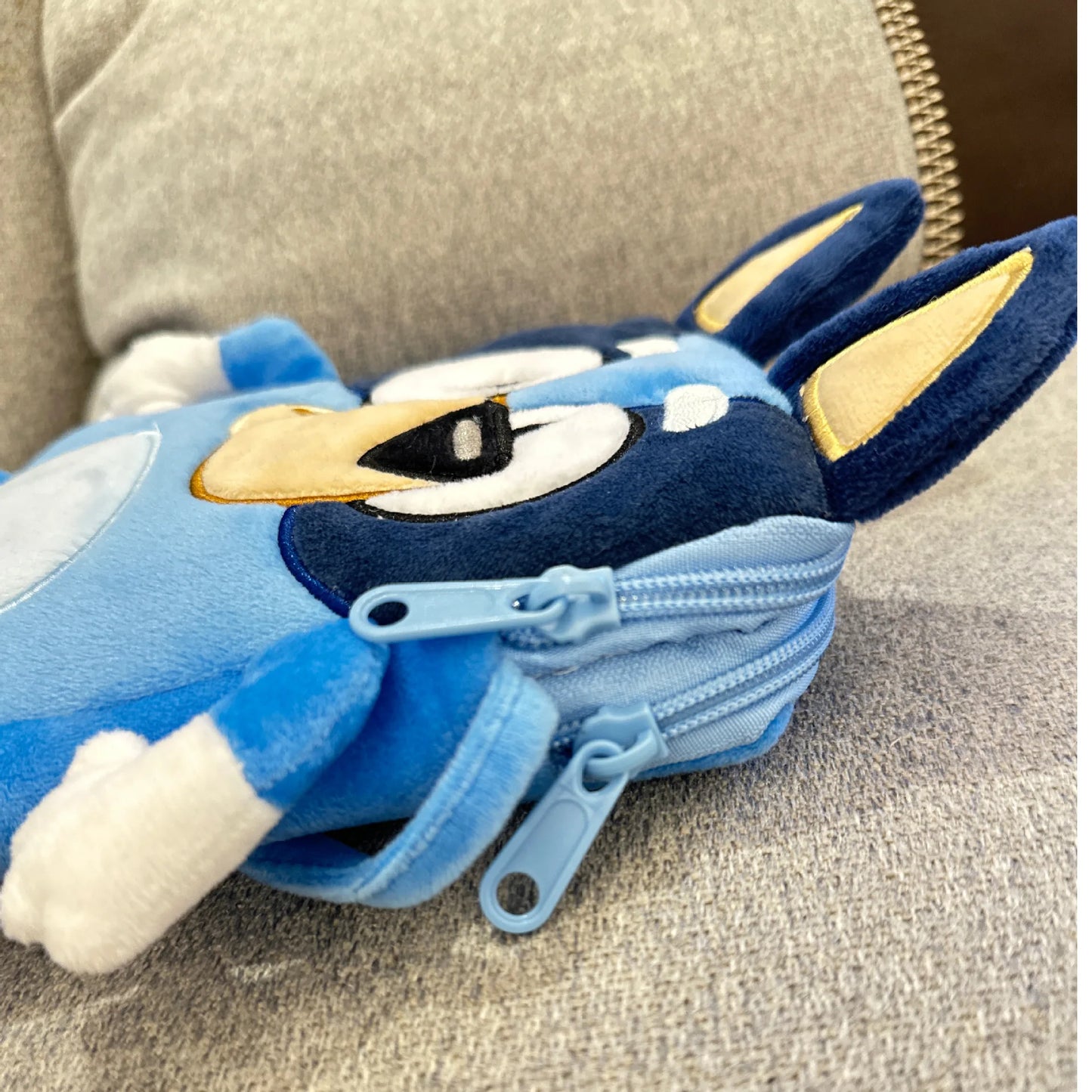 Bluey Family kawaii Kindergarten Children's Cartoon School Bag Bluebin Dog Backpack Kawaii Blue Orange Dog Backpack Children's