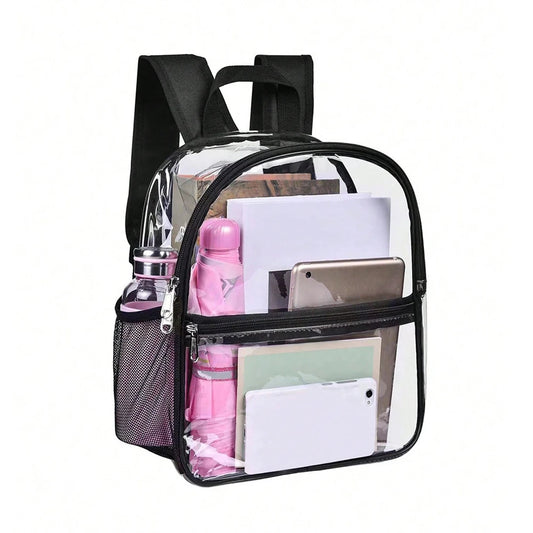 Clear Backpack Transparent PVC Waterproof School Bag, Beach Cell Phone bag for Travel School Storage Waist Bag