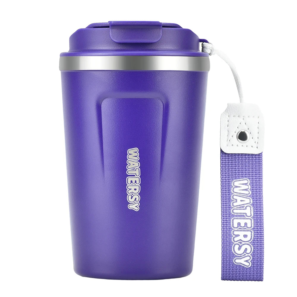 380ML Coffee Cup Stainless Steel Thermal Mug Double Wall Vacuum Insulated Water Bottle Office Home Portable Travel Car Mug
