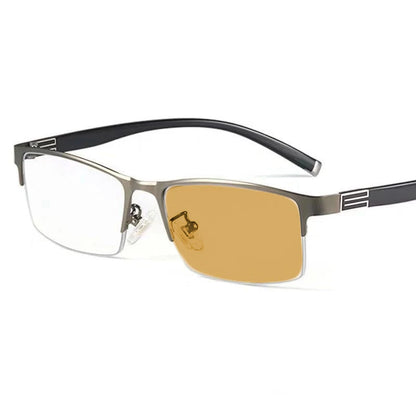 Ultra Light Outdoor Driving Protection Glasses Half Frame Myopia Glasses Business Color-changing Male Female Near Sight Glasses