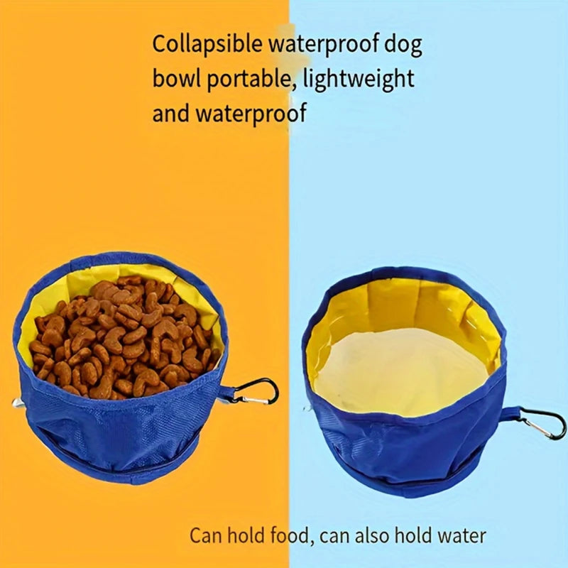 Portable Pet Water Food Feeder Bowl convenient Collapsible Feeding Water For Dog Puppy Cat Outdoor Folding Bowl Pet Supplies