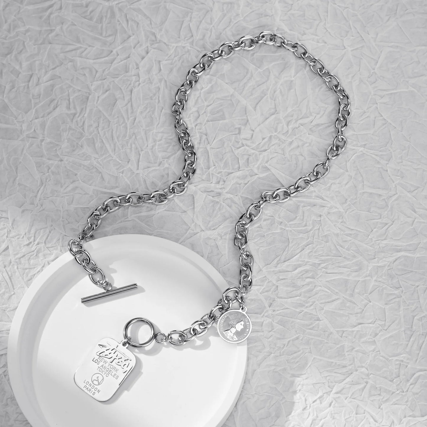 Choker On Neck Hip Hop Charms Punk Chain Necklace For Men Large Women Jewelry Gifts Wholesale