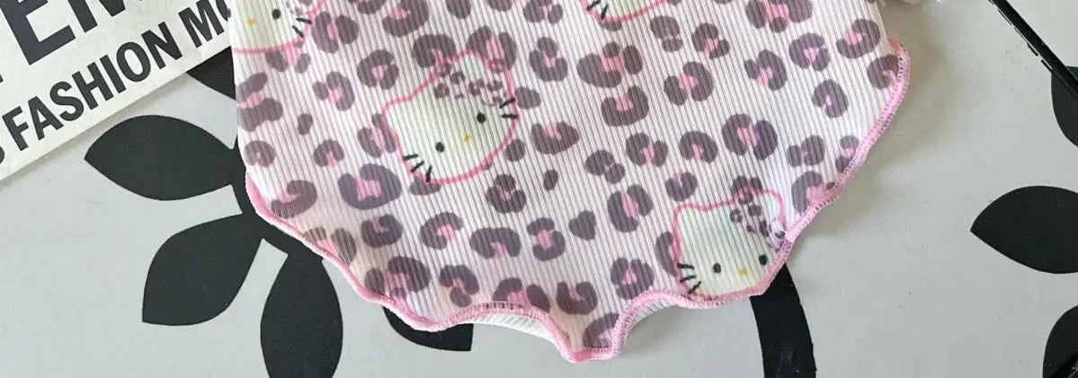 Spring Summer 2025 New Pet Clothes Spice Girls Wind Suspenders Leopard-Print Kitty Ice Silk And Cool Fabrics Cats Dogs Wear Them