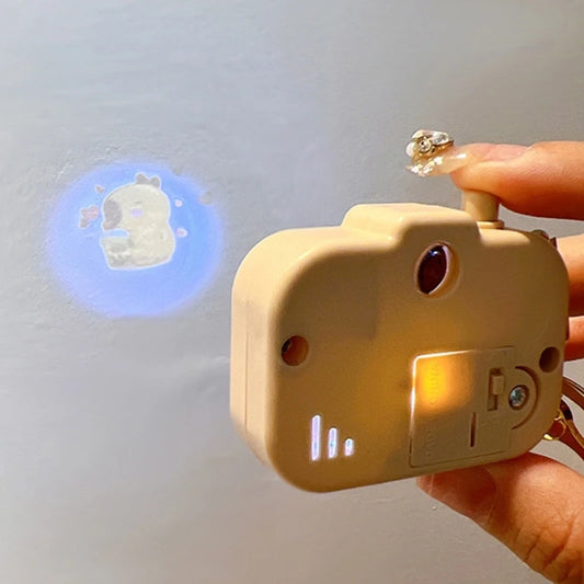 New Capybara Projection Camera Keychain Cartoon Kawaii Mini Camera Keyring Hanging Decoration Fashion Backpack Pendant