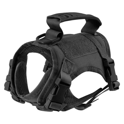 Tactical Dog Harness Small Breed Puppy Harness Cat Vest Adjustable For Military Service Dogs Accessories Training Working