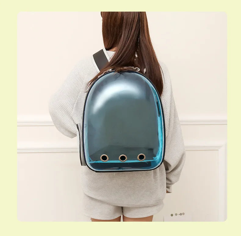 2025 New Space Capsule Transparent Cat Bag Breathable Shoulder Pet Bag Portable Cat Bag Pet Supplies Pet Backpack