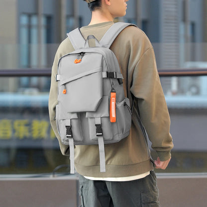 A 15.6-inch stylish, simple and high-quality water-repellent fabric with the same shoulder bag for men and women.