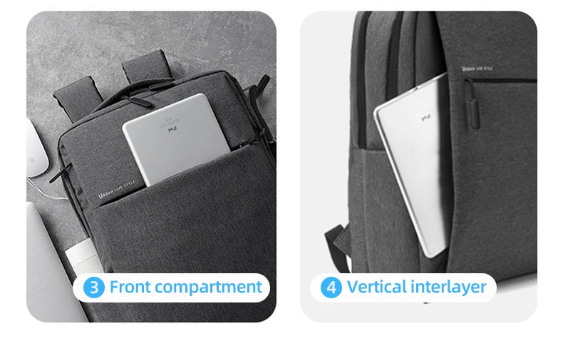 40L Laptop Backpack Durable 17 Inch for Men Women with USB Charger Port & Luggage Sleeve Sturdy College Rucksack Bag For Macbook