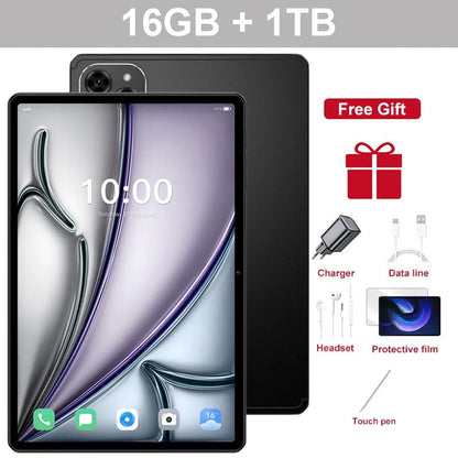 10.1" Tablet PC Pad 7SPro Original 5G Dual SIM Tablets Tab Android 15 22GB+2TB 10000mAh With keyboard Laptop For Kids Children's