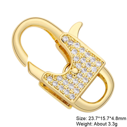 Juya 18K Real Gold Plated Accessories DIY Needlework Beads Pearls Jewelry Making Fastener Closures Lobster Lock Clasps Supplies
