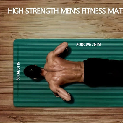 15/20mm Thick NBR Yoga Mat Moisture-proof Outdoor Non-Slip Durable Camping Picnic Mat 200x80cm Exercise Gym Fitness Workout