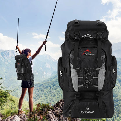 80L Outdoor Mountaineering Backpack For Men And Women Cycling Backpack For Men Women Sports Backpack Leisure Travel Backpack