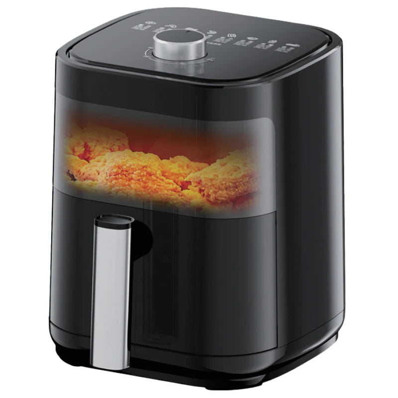 Electric Fryer 4.5L Home Use Family Size Hot Deep Air Fryer Plastic Electric Without Oil for Households Kitchen Oven Electric