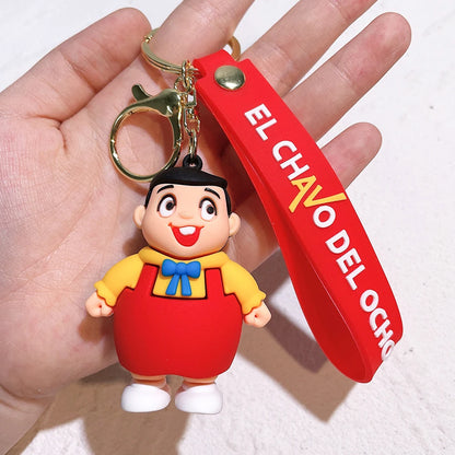 Hot Game Friday Night Funkin Keychain Cute 3D Model Silicon Keychain for Backpack Keyrings Accessories Fans Gifts Trinkets