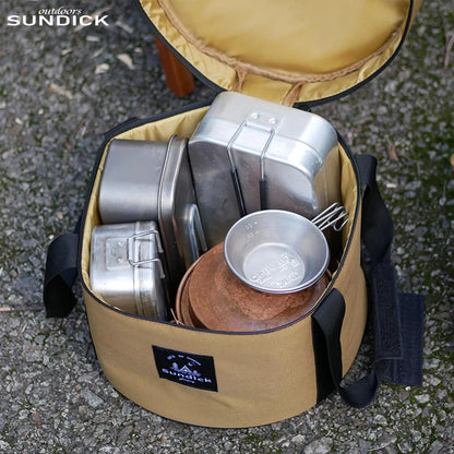 9/14L Dinnerware Organizers Oxford Cloth Pot Storage Bucket Bags Waterproof Camp Bowl Cups Container Cases Bearing 7kg Daily Use