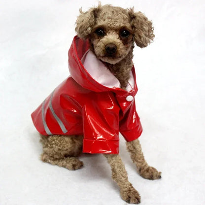 Small Dog Raincoat Reflective Waterproof Windproof Pet Dog Coat Puppy Cats Raincoat Chihuahua Bulldog Pets Cape Poncho Clothes