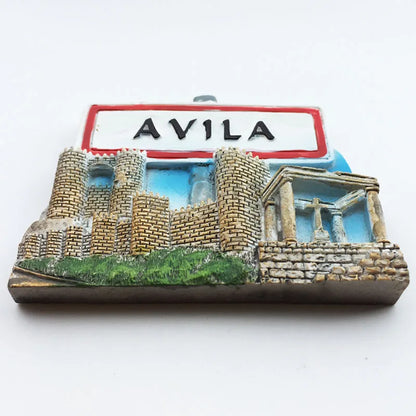 Europe Spain 3D Refrigerator Magnet Tourist Souvenirs Stickers,Home & Kitchen Decoration Fridge Magnet Message Sticker