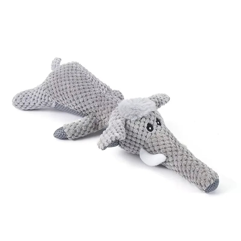 New Pet Toy Dog Interactive Plush Toys Bite Grinding Teeth Clean Teeth Bite Resistant Vocal Animals Pet Plush Toy Supplies