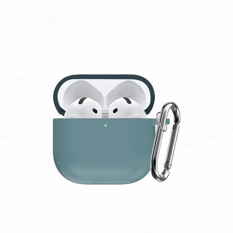 Cover for AirPods 4 Case 2024 3D Silicone Wireless Bluetooth Headphone Soft Protective Case for AirPods 4th Gen with Cleaner Kit