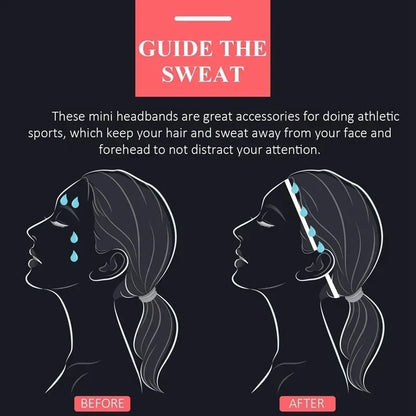 3pcs Sports Headbands Non-slip Running Elastic Sweatband Breathable Yoga Hair Bands Women Men Fitness Sweat Guide Hairbands