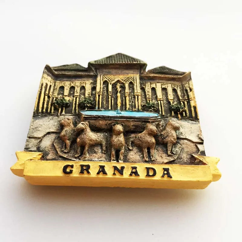 Europe Spain 3D Refrigerator Magnet Tourist Souvenirs Stickers,Home & Kitchen Decoration Fridge Magnet Message Sticker