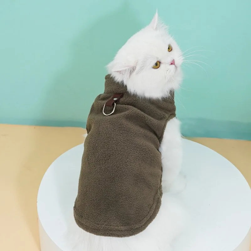 Soft Fleece Dog Clothes for Small Dogs Puppy Cats Vest Chihuahua Clothing French Bulldog Jacket Pug Coats Wholesale